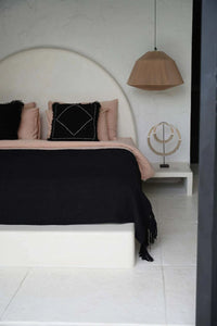 THE GYPSY BED THROW - BLACK