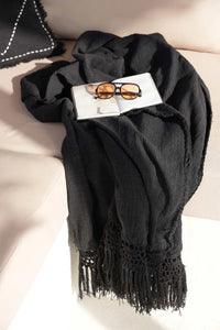 THE GYPSY BED THROW - BLACK