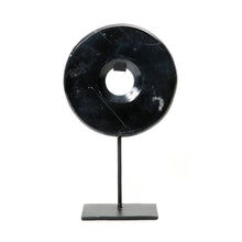 Load image into Gallery viewer, THE MARBLE DISC ON STAND - BLACK - M