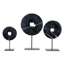 Load image into Gallery viewer, THE MARBLE DISC ON STAND - BLACK - L