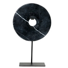 Load image into Gallery viewer, THE MARBLE DISC ON STAND - BLACK - L