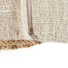 Load image into Gallery viewer, THE RAFFIA STAMP CUSHION COVER NATURAL