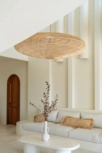 THE RAFFIA CUSHION COVER RECTANGULAR - NATURAL 35x100