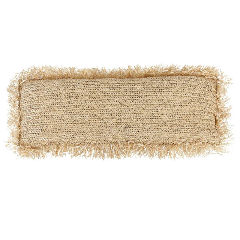 THE RAFFIA CUSHION COVER RECTANGULAR - NATURAL 35x100