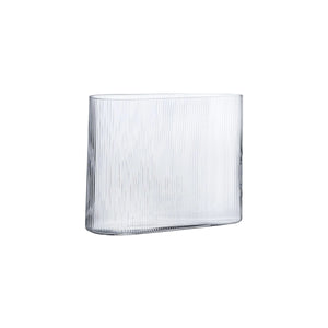MIST VASE WIDE CLEAR