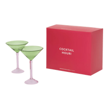 Load image into Gallery viewer, MARTINI COCKTAIL GLASS SET OF 2