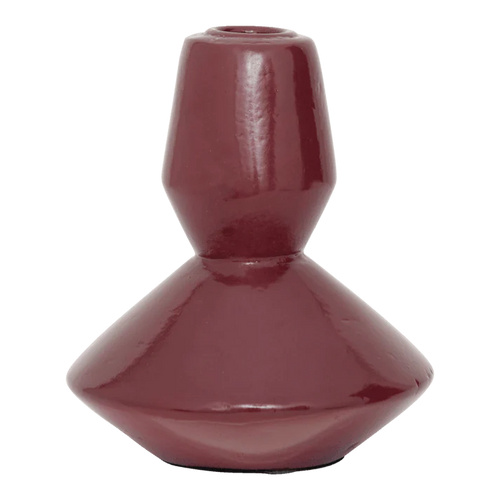 CANDLE HOLDER LOGAN, TIBETAN RED
