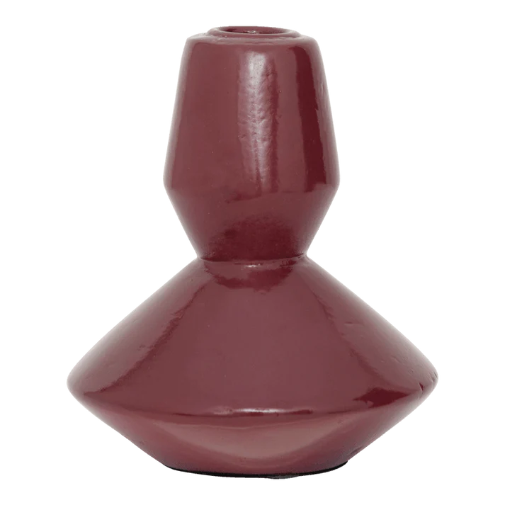 CANDLE HOLDER LOGAN, TIBETAN RED