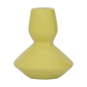 LINDA X UNC CANDLE HOLDER LOGAN, WARM OLIVE