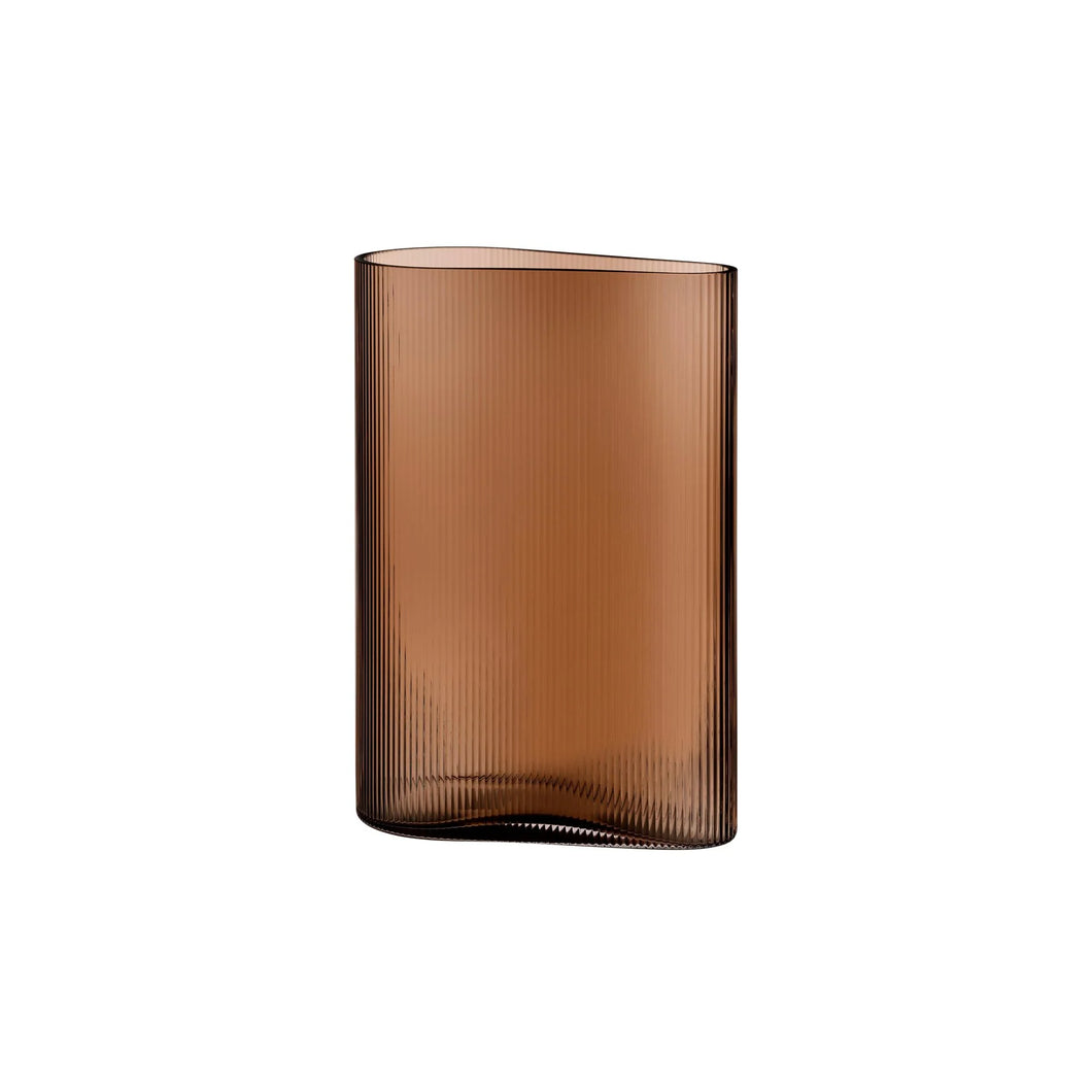 MIST VASE SHORT CARAMEL