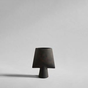 SPHERE VASE SQUARE, MINI- COFFEE