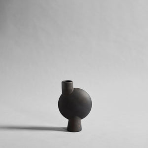 SPHERE VASE BUBL, MEDIO - COFFEE