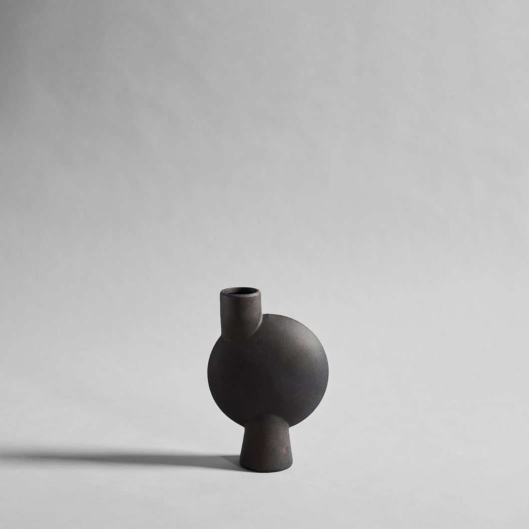SPHERE VASE BUBL, MEDIO - COFFEE