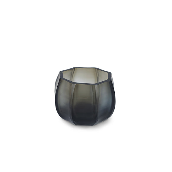 KOONAM TEALIGHT, INDIGO/SMOKE GREY