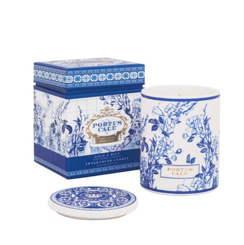 GOLD & BLUE CANDLE PORTUS CALE