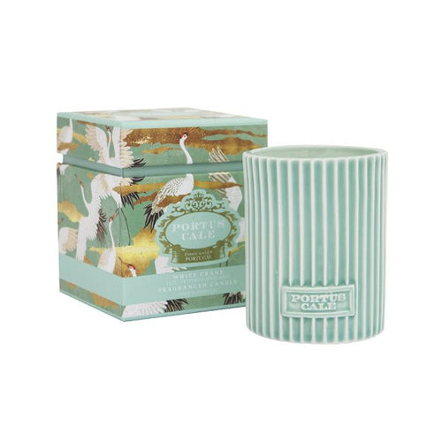 WHITE CRANE CANDLE PORTUS CALE