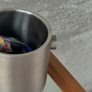 RONDO WINE BUCKET DOUBLE WALL BLACK/STEEL