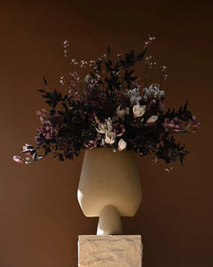 SPHERE VASE SQUARE HEXA -SAND