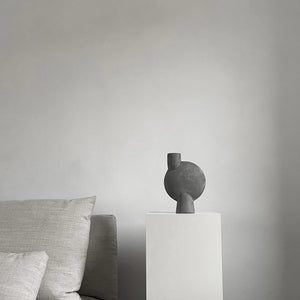 SPHERE VASE BUBL, MEDIO - DARK GREY