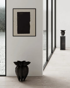 LOTUS VASE, BIG - COFFEE