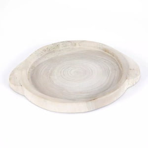 TADEO ROUND TRAY, IVORY