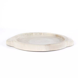 TADEO ROUND TRAY, IVORY