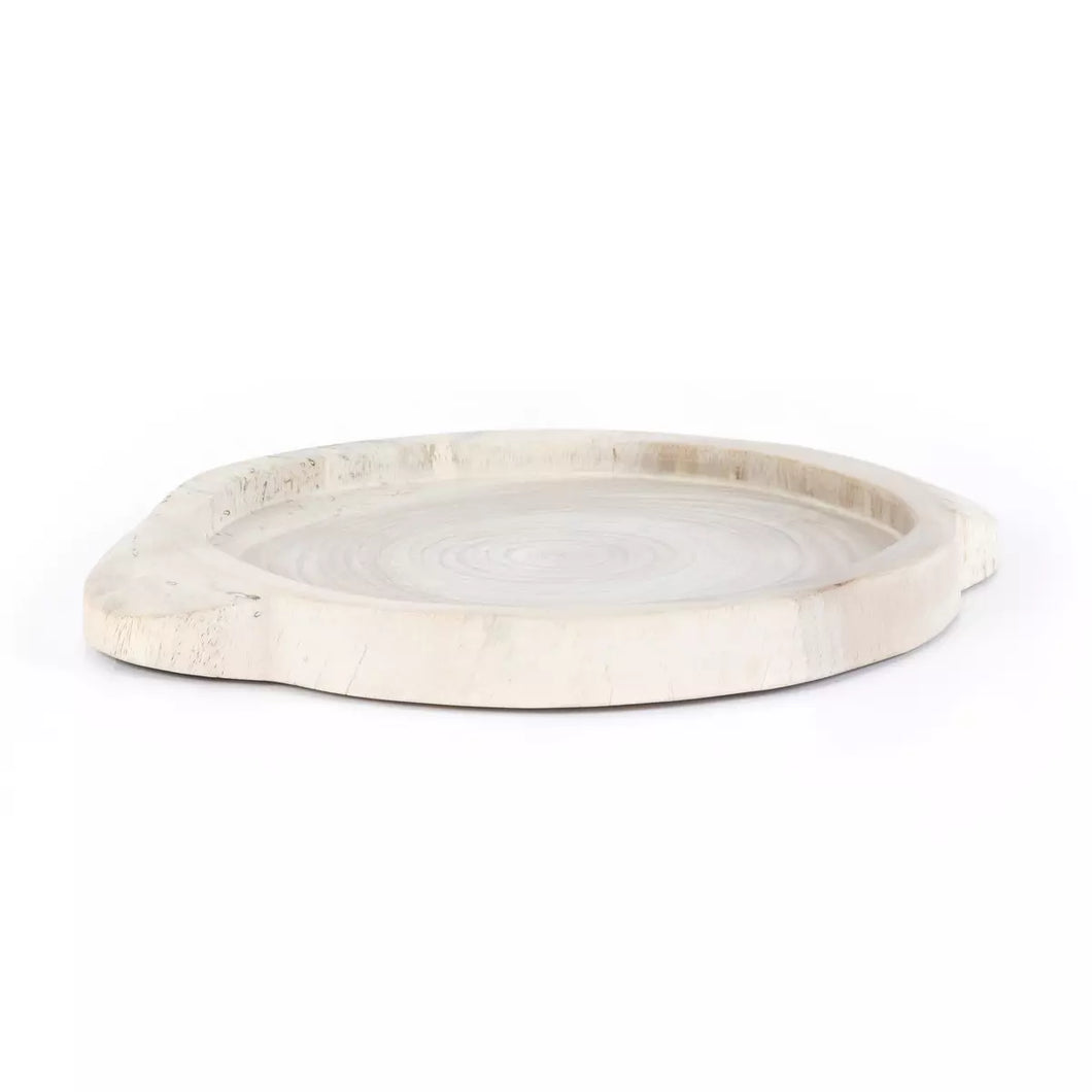 TADEO ROUND TRAY, IVORY