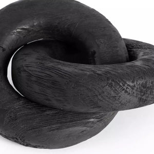 RECLAIMED WOOD KNOT-CARBONIZED BLACK