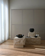 Load image into Gallery viewer, TEMPLE COFFEE TABLE, LOW- LIMESTONE