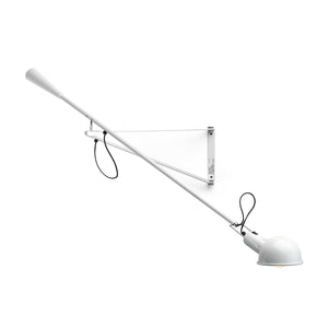 "265 - SWING ARM WALL LAMP SMALL WHITE "