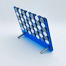 Load image into Gallery viewer, EL CUATRO-CONNECT 4-BLUE- PIECES BLACK &amp; GREY