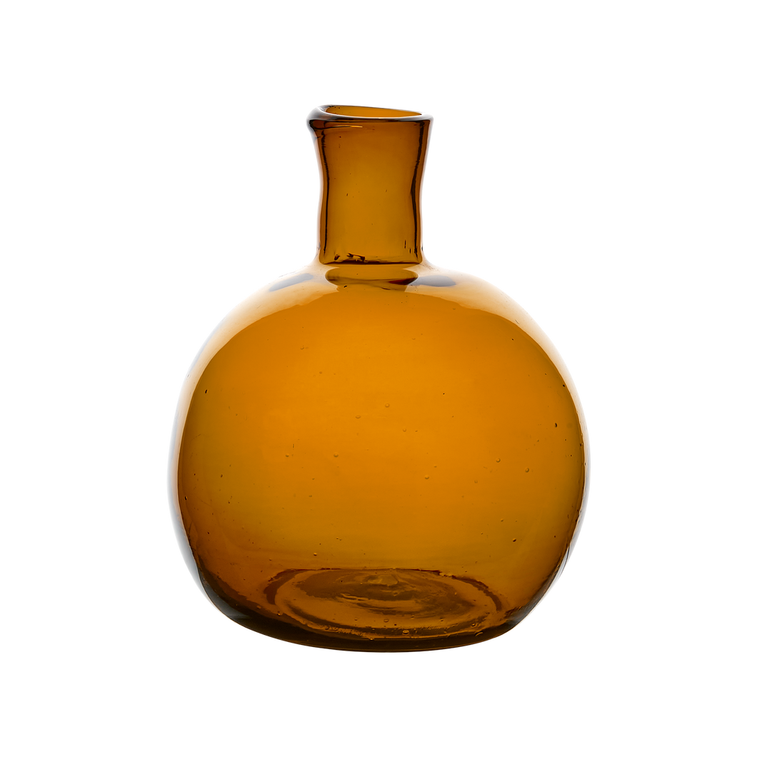 AMBRA VASE, BROWN