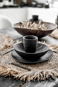 THE FRINGE RAFFIA PLACEMAT ROUND - NATURAL