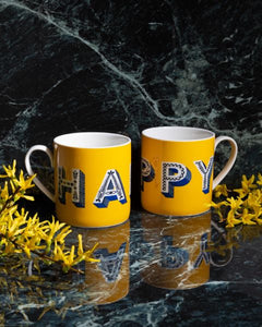 Asta Barrington Happy / yellow - 1pc Mug Bone China