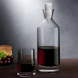 GLASS ALBA TALL WHISKEY DECANTER, CARAFE