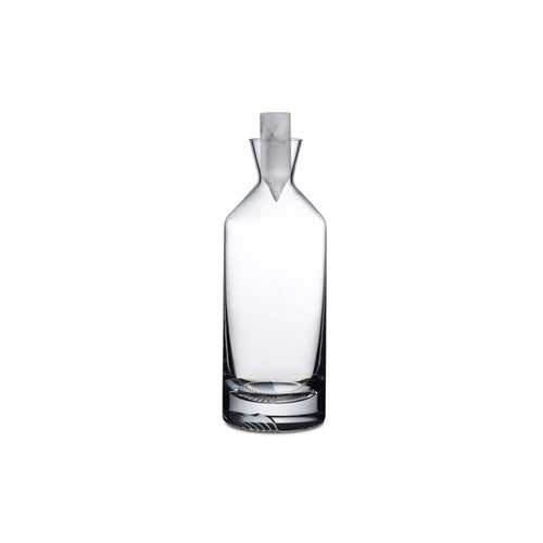 GLASS ALBA TALL WHISKEY DECANTER, CARAFE