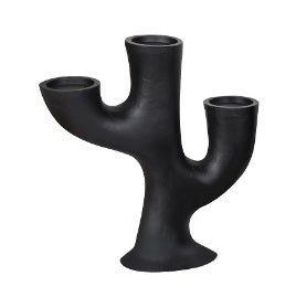 CANDLESTICK 3 HOLDERS BLACK MATT