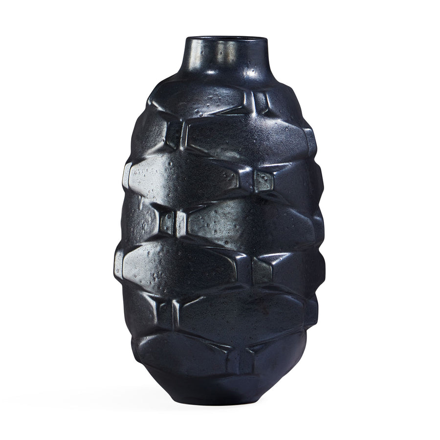 GRENADE BRICKS VASE - MOKO GLAZE