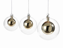 Load image into Gallery viewer, DOUBLE GLASS BALL ORNAMENT - GOLD - MEDIUM