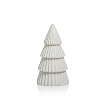 Load image into Gallery viewer, CERAMIC HOLIDAY TREE - MATT WHITE - 6.75 IN