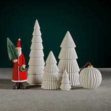 Load image into Gallery viewer, CERAMIC HOLIDAY TREE - MATT WHITE - 10.25 IN