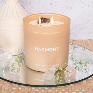 HARMONY CRYSTAL MANIFESTATION CANDLE