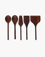 Load image into Gallery viewer, KITCHEN TOOLS PURE WOOD, SET OF 5