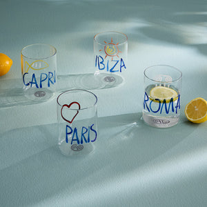 JET SET GLASSWARE- SET OF 4