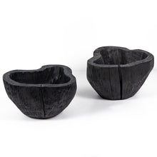Load image into Gallery viewer, LIVE EDGE BOWL, CARBONIZED BLACK