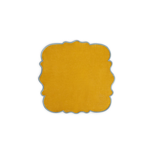 SET 2 NAPKIN OCRA 45X45 LIGHT BLU RIM