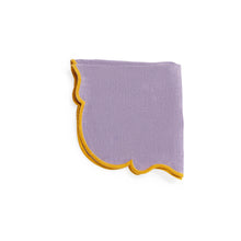 Load image into Gallery viewer, SET 2 NAPKIN LILAC 45X45 OCRA RIM