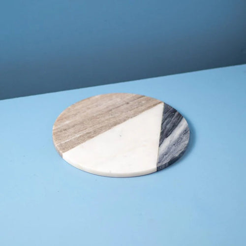 GEOMETRIC MARBLE ROUND BOARD
