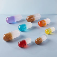 Load image into Gallery viewer, ACRYLIC PILL LARGE - GOLD GLITTER - 33143