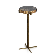 Load image into Gallery viewer, FORTALEZA PETRIFIED WOOD COCKTAIL TABLE, ROUND
